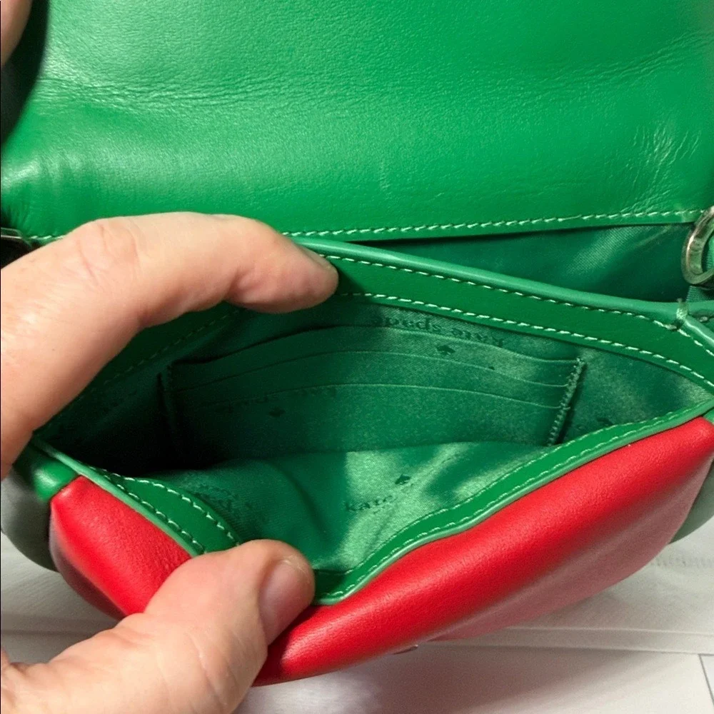 Kate Spade Puffy Watermelon Mini Top Handle bag with crossbody strap - Picture 10 of 17